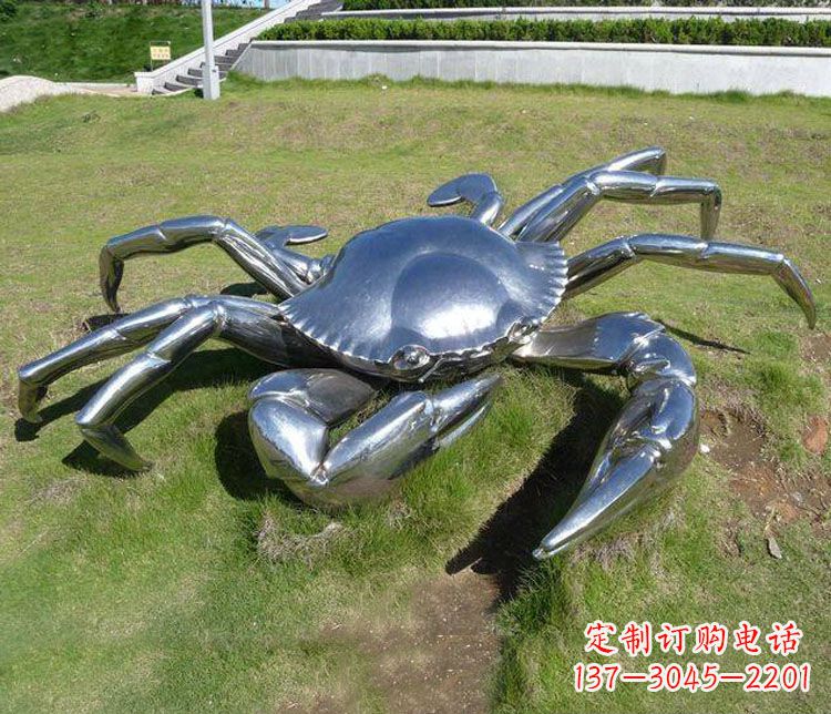 重庆不锈钢螃蟹雕塑——给景观增添灵动之美