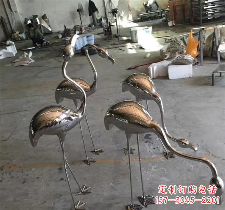 重庆不锈钢火烈鸟雕塑给家园带来灿烂的光芒
