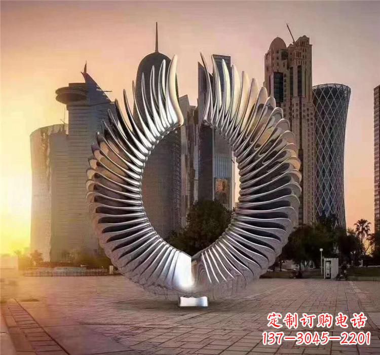 重庆不锈钢喷泉雕塑灵动的艺术美学