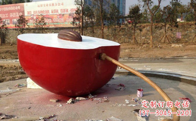 重庆不锈钢苹果雕塑艺术与实用的结合