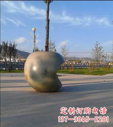 重庆不锈钢苹果雕塑艺术与现实的完美结合