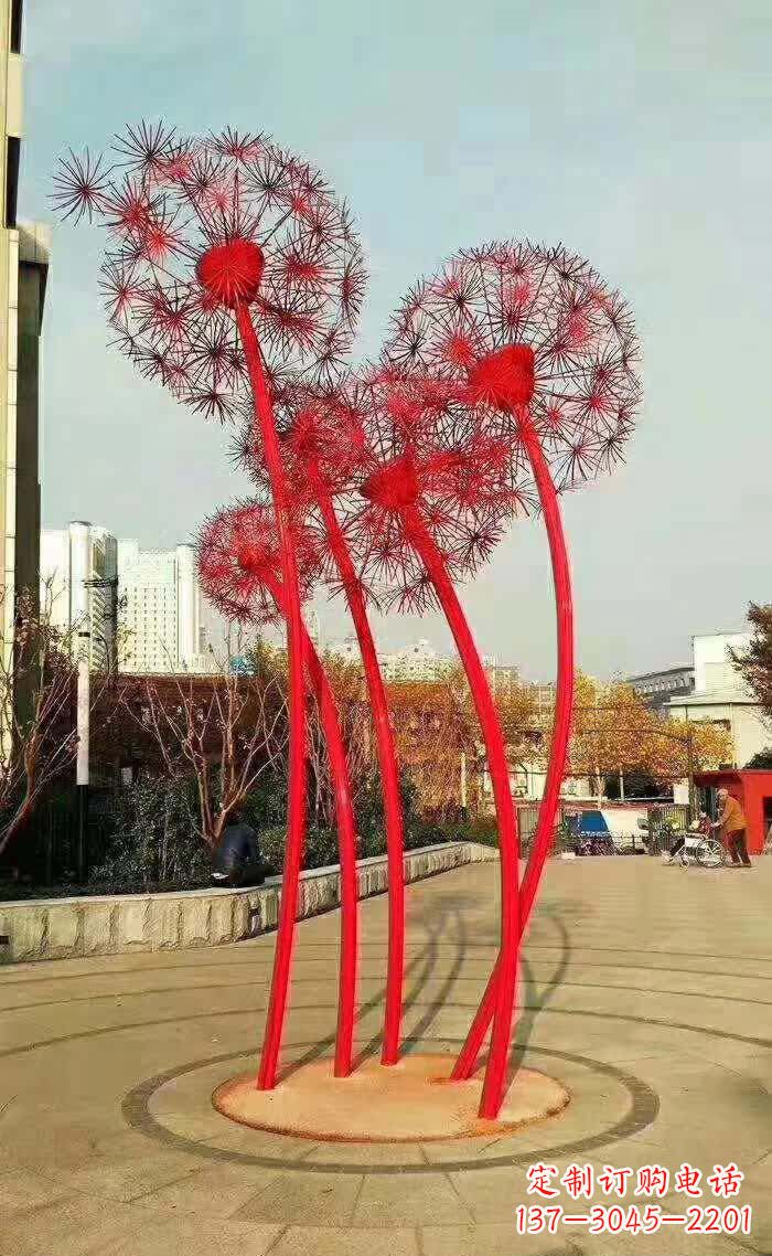重庆不锈钢蒲公英美丽的雕塑之作