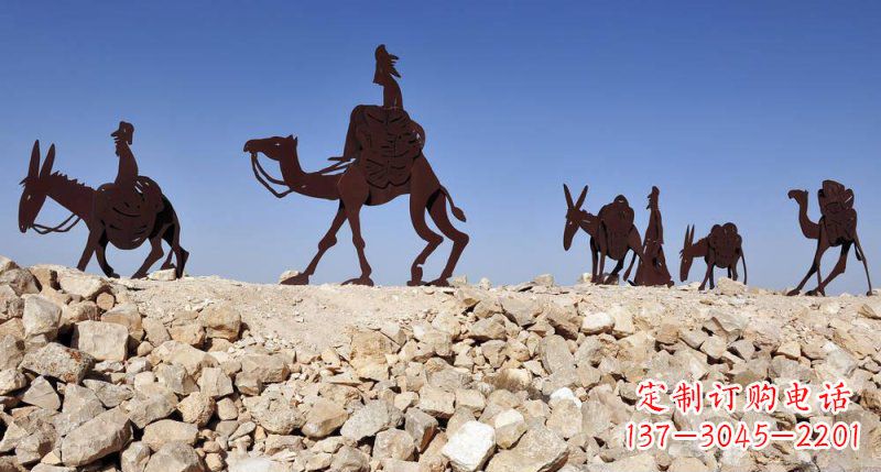 重庆不锈钢骆驼雕塑传承古代传统