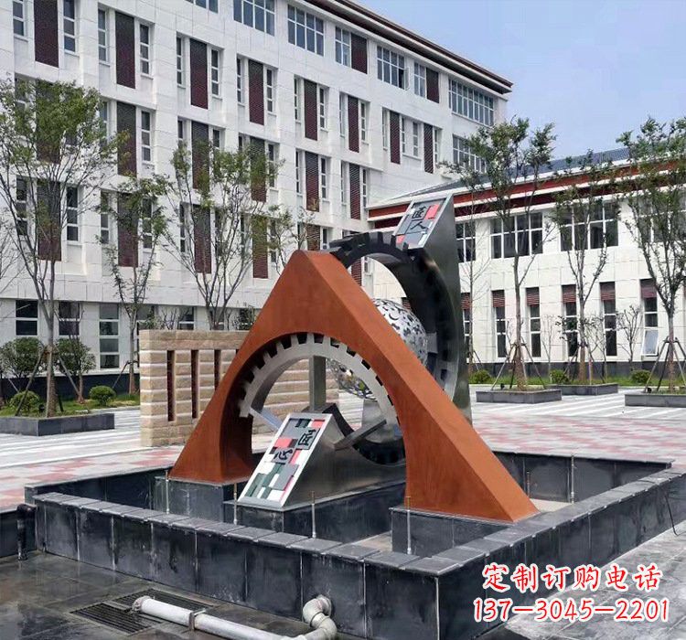 重庆不锈钢齿轮雕塑精湛工艺展现匠心
