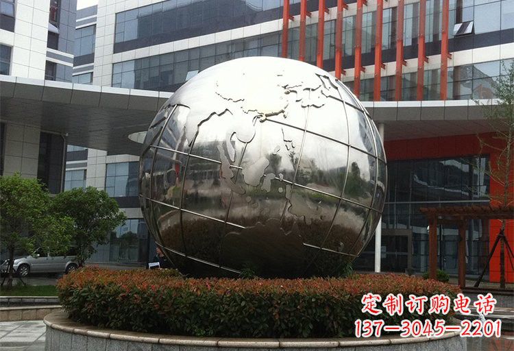 重庆不锈钢地球雕塑传递环保意识