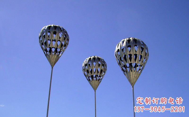 重庆不锈钢气球雕塑把美丽带回大自然