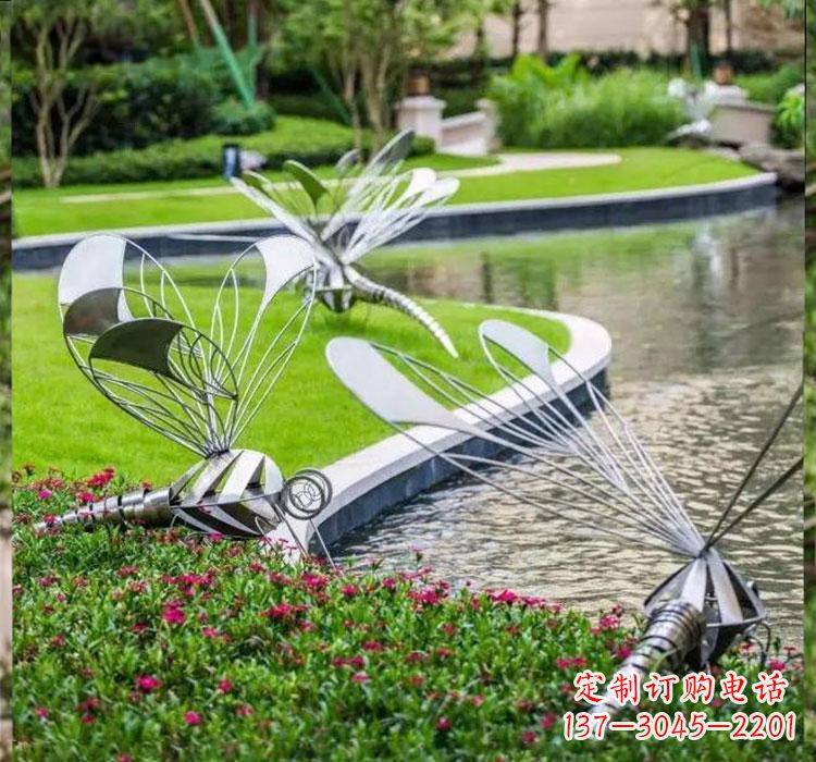 重庆不锈钢蜻蜓一件完美的动物雕塑