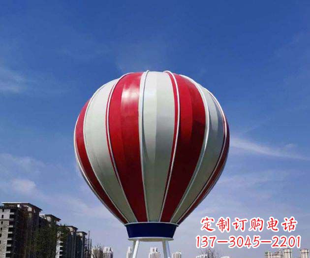 重庆不锈钢热气球雕塑给景观增添精彩