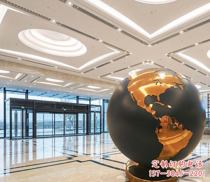 重庆不锈钢地球仪雕塑精美绝伦