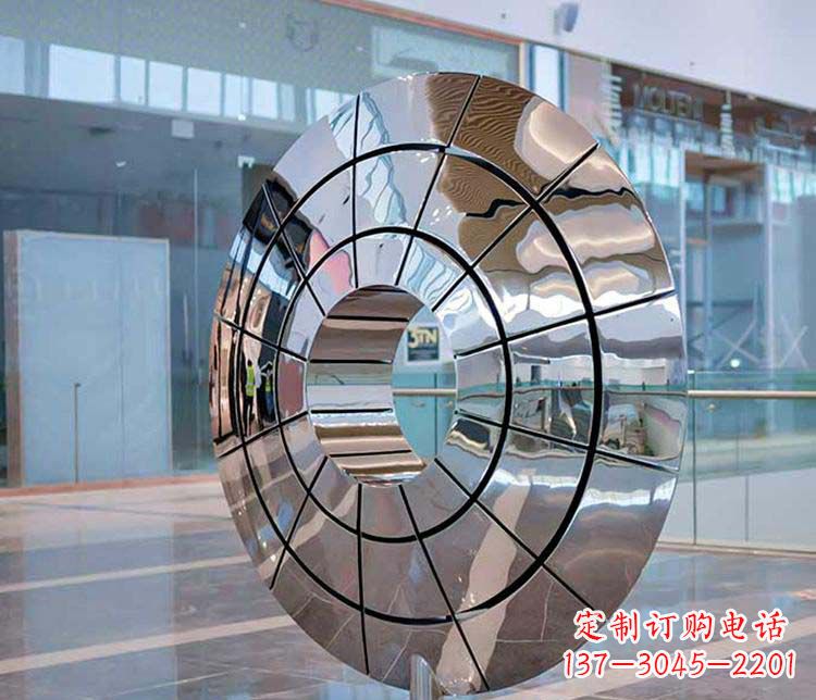 重庆不锈钢圆环雕塑——精美的艺术精品