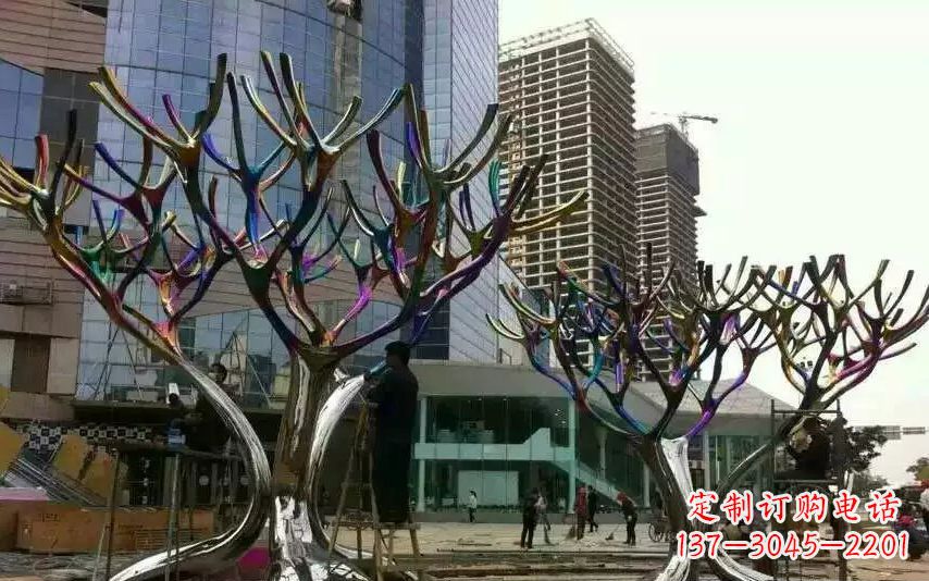 重庆不锈钢树枝景观雕塑