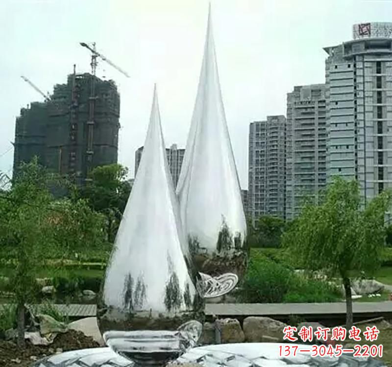 重庆不锈钢水滴拱门雕塑