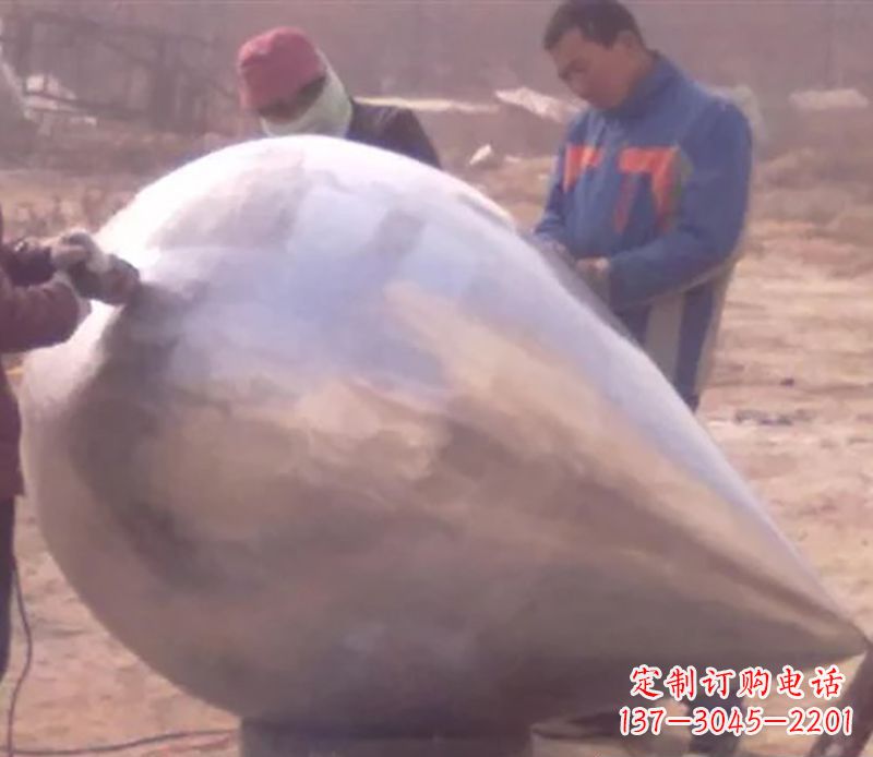 重庆不锈钢水滴雕塑精致美丽的艺术品