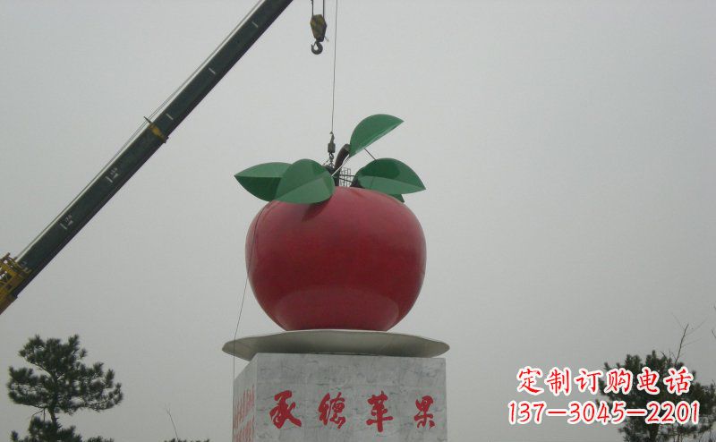 重庆不锈钢苹果雕塑艺术与美学的完美结合