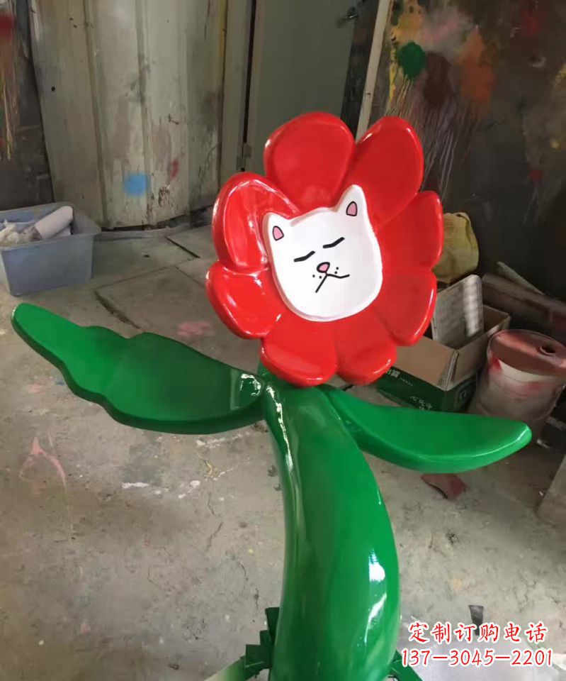 重庆不锈钢太阳花雕塑美丽的景观装饰