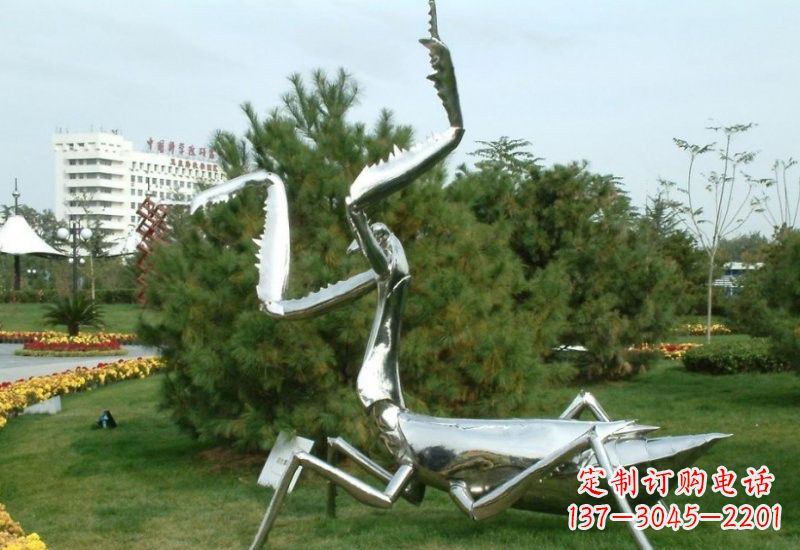 重庆不锈钢螳螂雕塑艺术的精美结晶