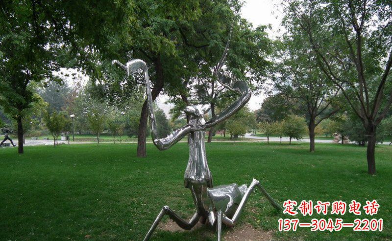 重庆不锈钢螳螂古朴雅致的雕塑