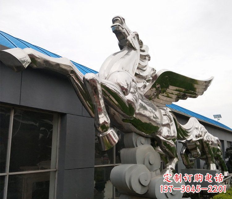 重庆不锈钢飞马城市雕塑展现城市精神