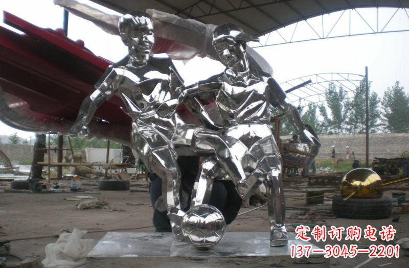 重庆不锈钢足球雕塑精美的艺术品