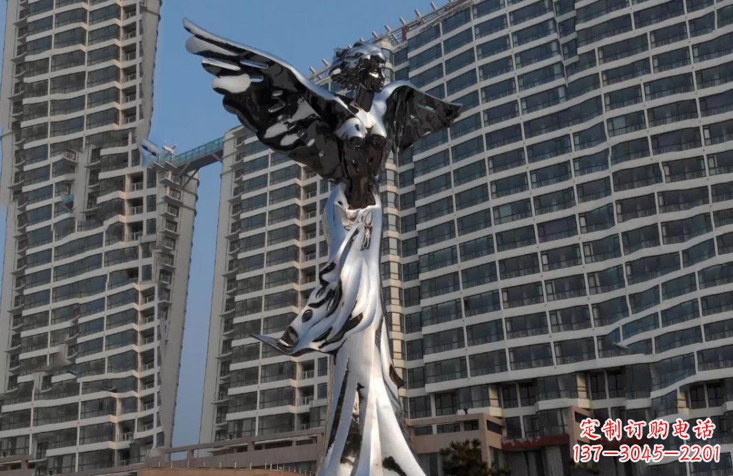 重庆不锈钢天使灿烂的城市景观