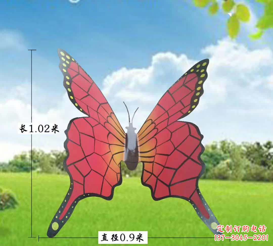 重庆不锈钢铁艺蝴蝶雕塑