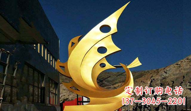 重庆不锈钢铁艺凤凰雕塑精美绝伦