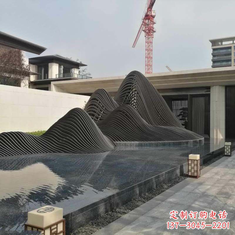 重庆不锈钢铁艺假山艺术性的美化