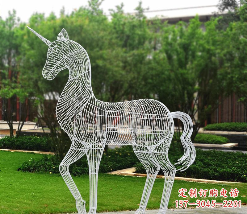 重庆不锈钢马雕精美艺术品