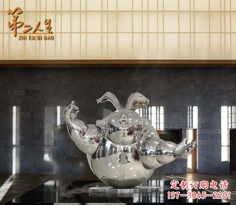 重庆不锈钢兔子雕塑——精致雕刻的艺术品