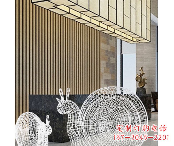 重庆不锈钢蜗牛雕塑精致多姿