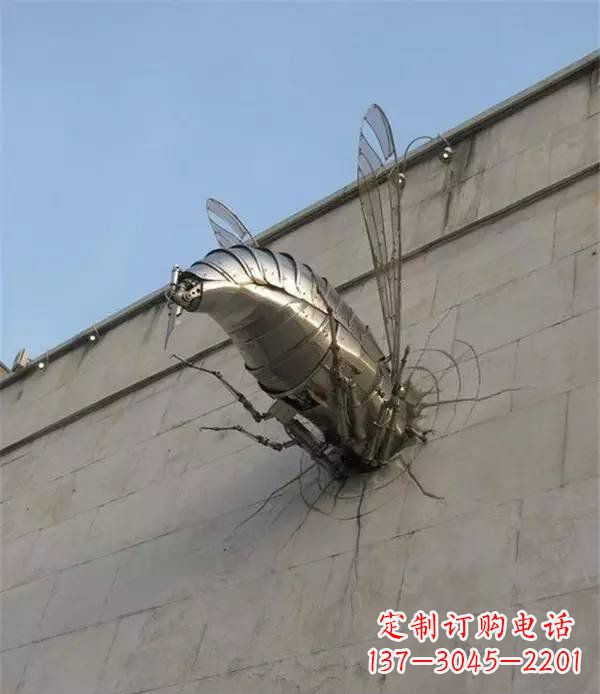 重庆美丽的不锈钢无头动物雕塑