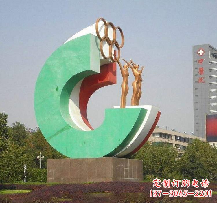 重庆勇于拼搏的运动员雕塑