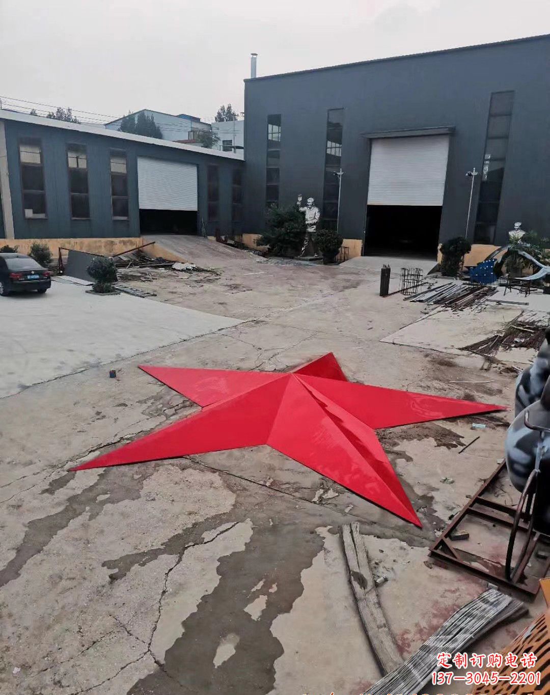 重庆五角星的魅力不锈钢景观雕塑