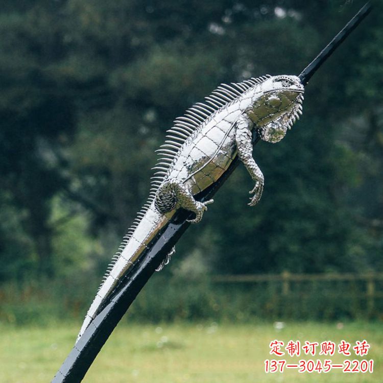 重庆不锈钢蜥蜴雕塑艺术的精美体现