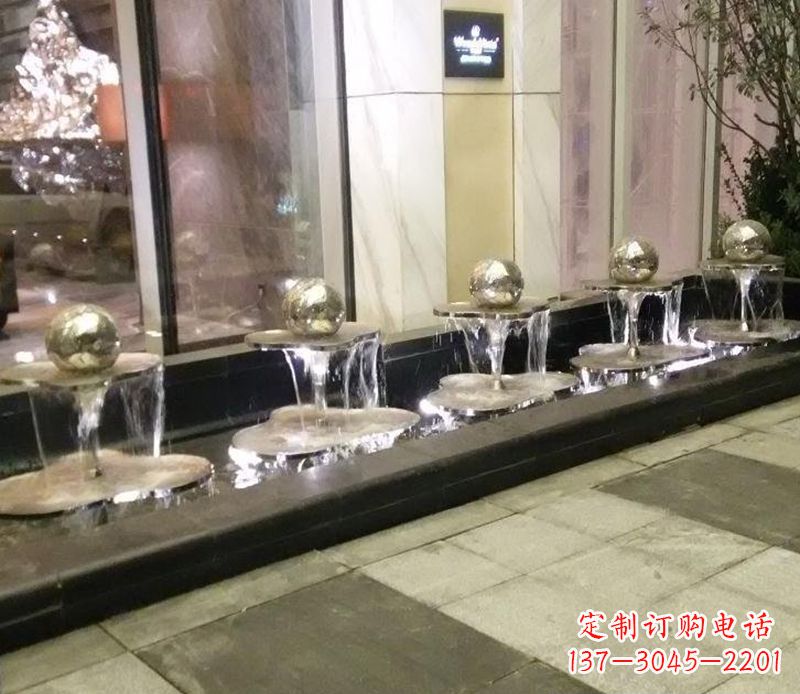 重庆不锈钢小喷泉雕塑——美化环境的艺术