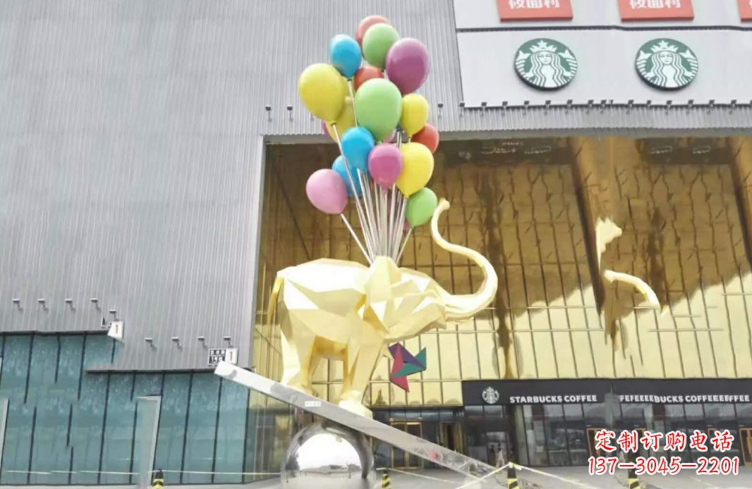 重庆小象踩球不锈钢雕塑的魅力