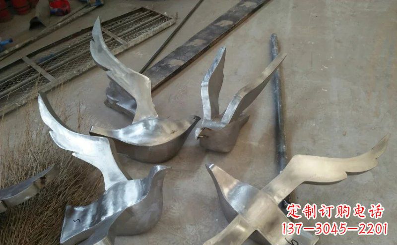 重庆精美的不锈钢小型鸽子雕塑