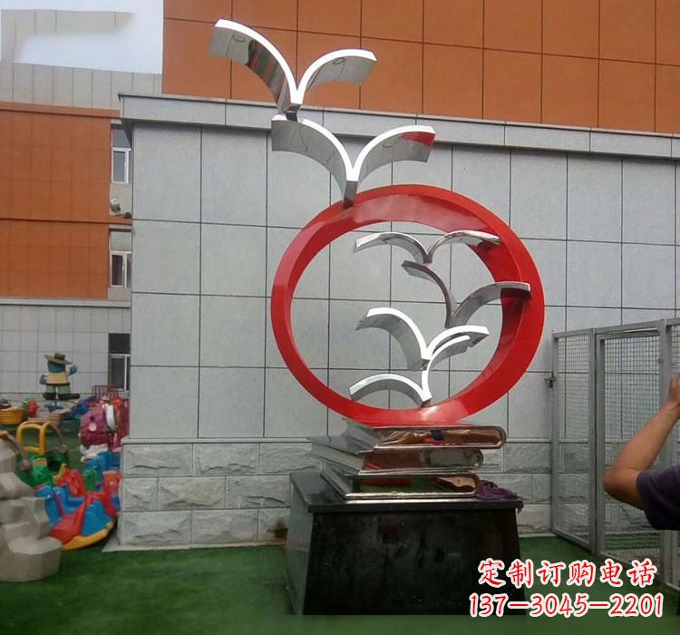 重庆不锈钢书籍雕塑校园的精美装饰