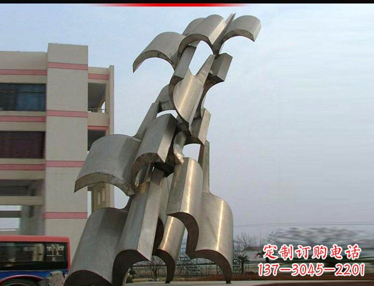 重庆不锈钢书籍雕塑——记录着校园文化的精彩历史