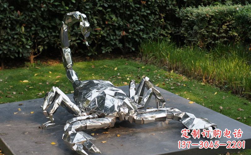 重庆不锈钢蝎子雕塑