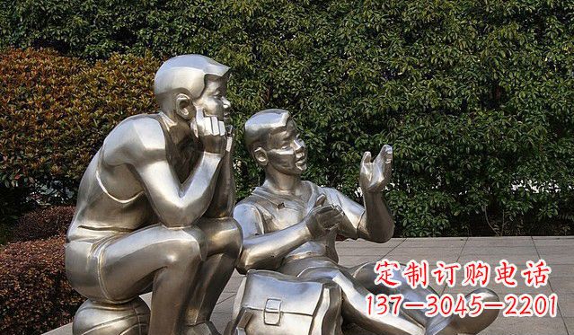 重庆不锈钢的学生雕塑