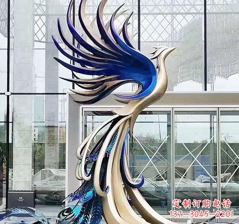 重庆不锈钢艺术凤凰雕塑——璀璨夺目的艺术之美