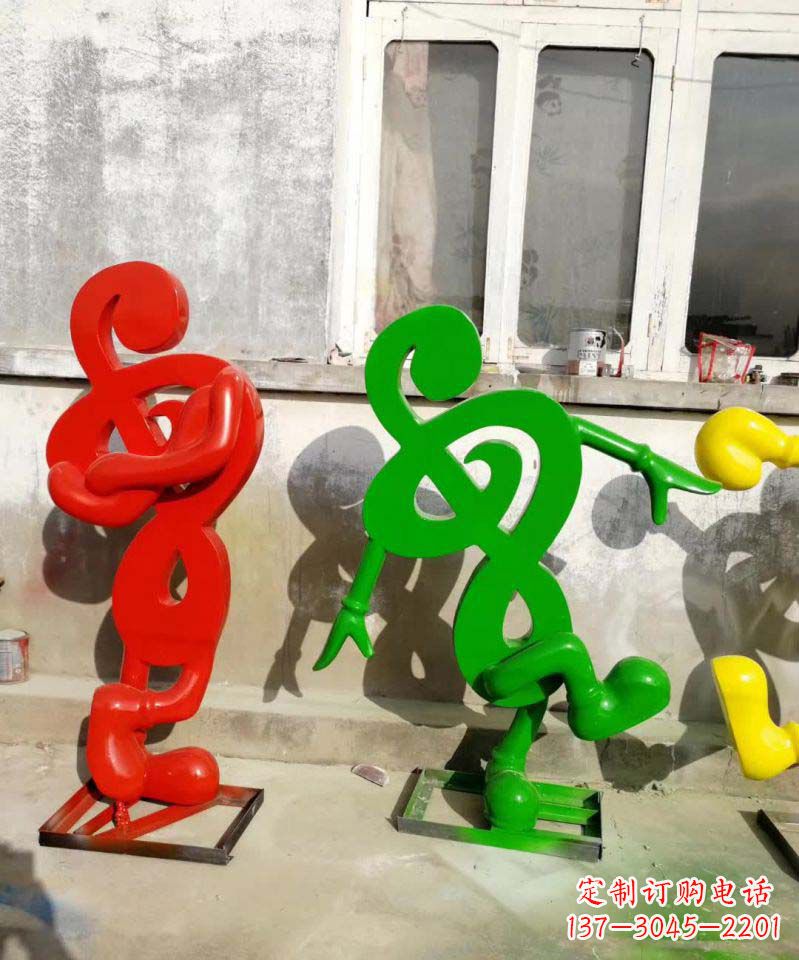 重庆美妙音乐不锈钢音符雕塑