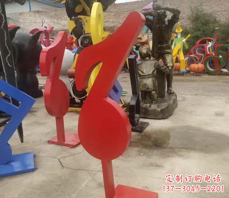 重庆不锈钢音符雕塑悠扬的音乐美学