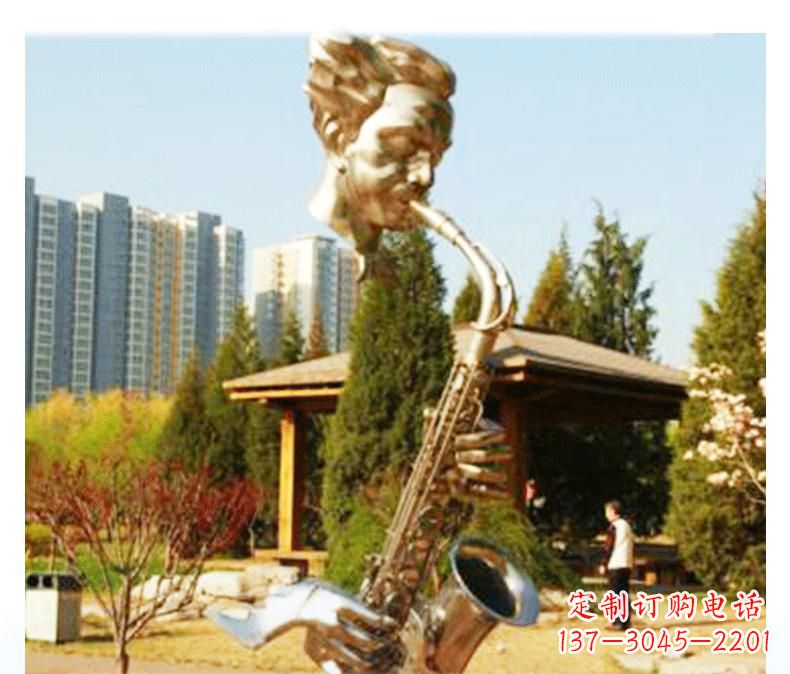 重庆不锈钢萨克斯雕塑精美而又抒情