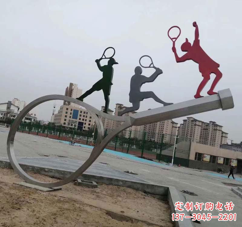 重庆不锈钢羽毛球雕塑精美的艺术装点