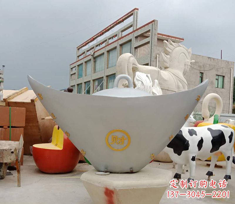 重庆不锈钢元宝雕塑精美而珍贵