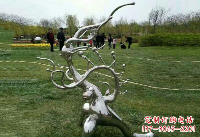 重庆不锈钢树枝雕塑精美的艺术装饰