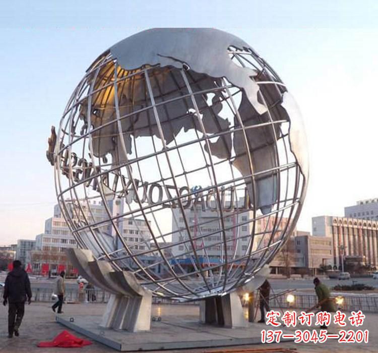重庆不锈钢地球仪雕塑一座充满美丽与灵性的艺术品