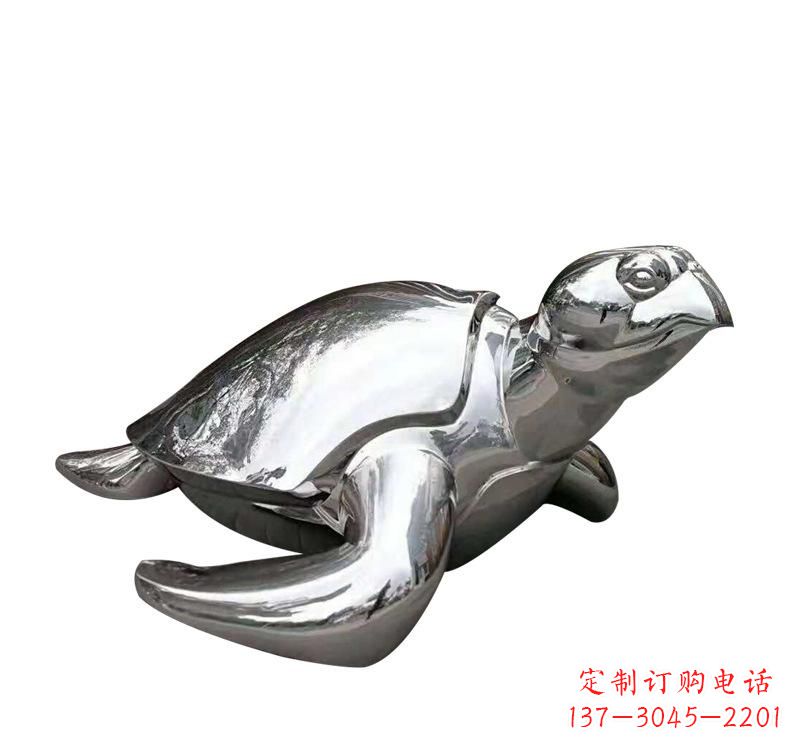 重庆不锈钢海龟雕塑象征着长寿和坚强